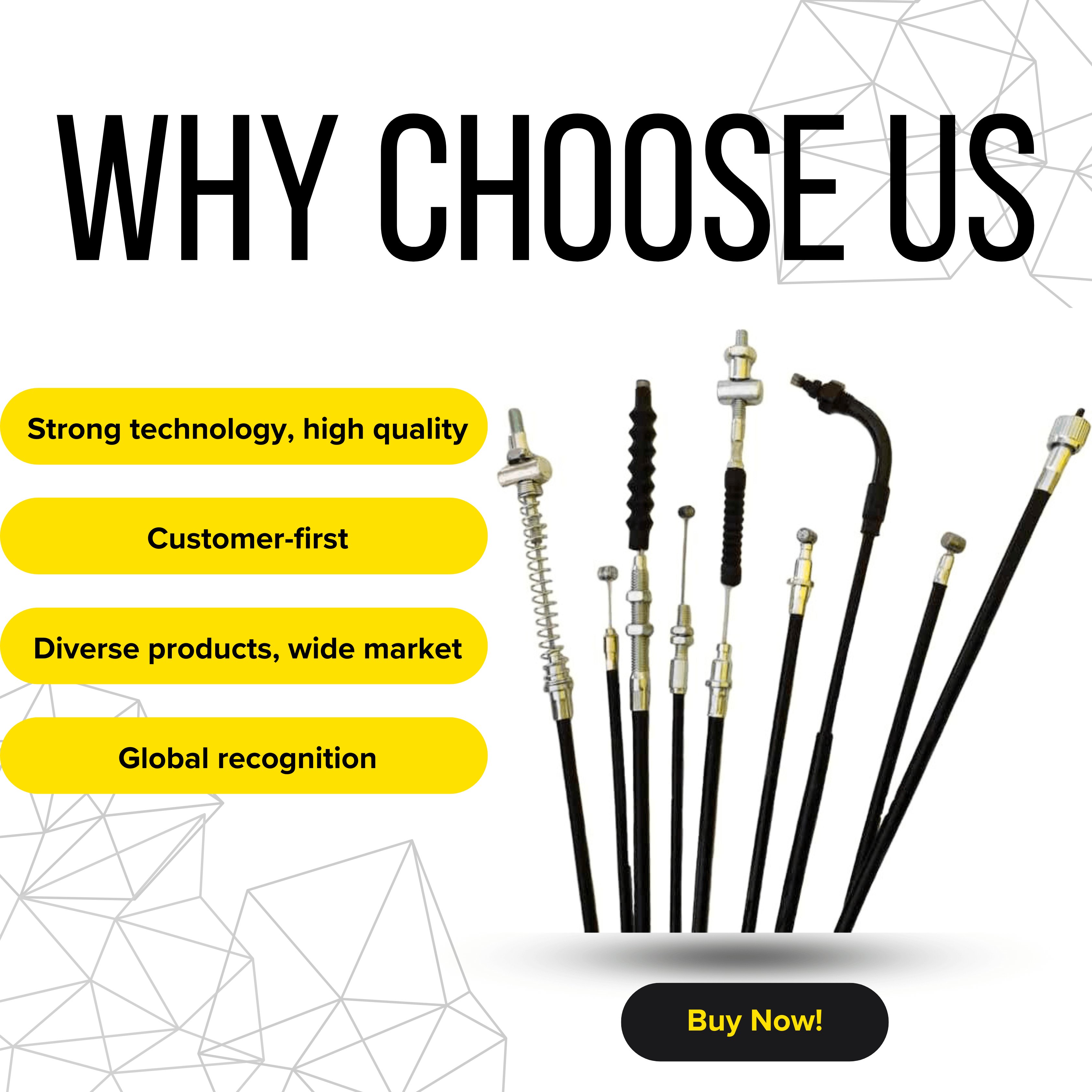 High-Quality OEM 50003039 Car Hand Brake Cable | Direct Sale Brake Outer Cable