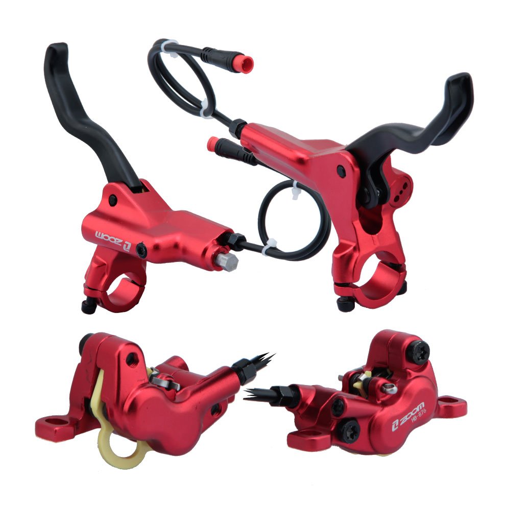 ZOOM HB876-E Electric Scooter Hydraulic Disc Brake Sensor Control Brake Ebike Power Off Oil Braking Set