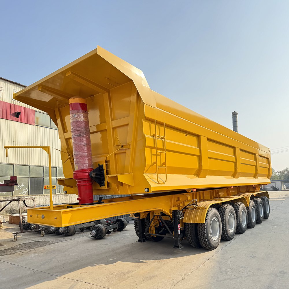 Manufacture Direct Sale 354 Axles Heavy Duty 60/80T Rear Tipper U Shaped Tipper Dump Semi Trailer for Sale