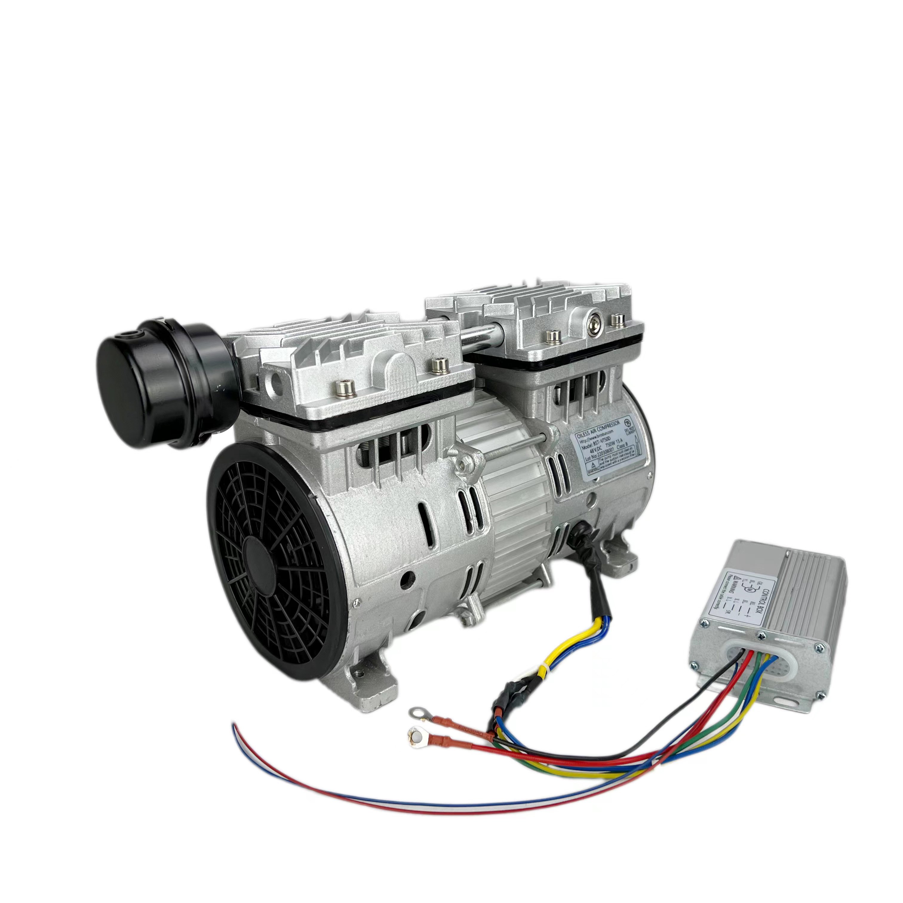 Electric Vehicle Brake Master Cylinder Shinkansen air Compressor Heads BLDC 48v 600W Oil-free air Compressor for Oxygen