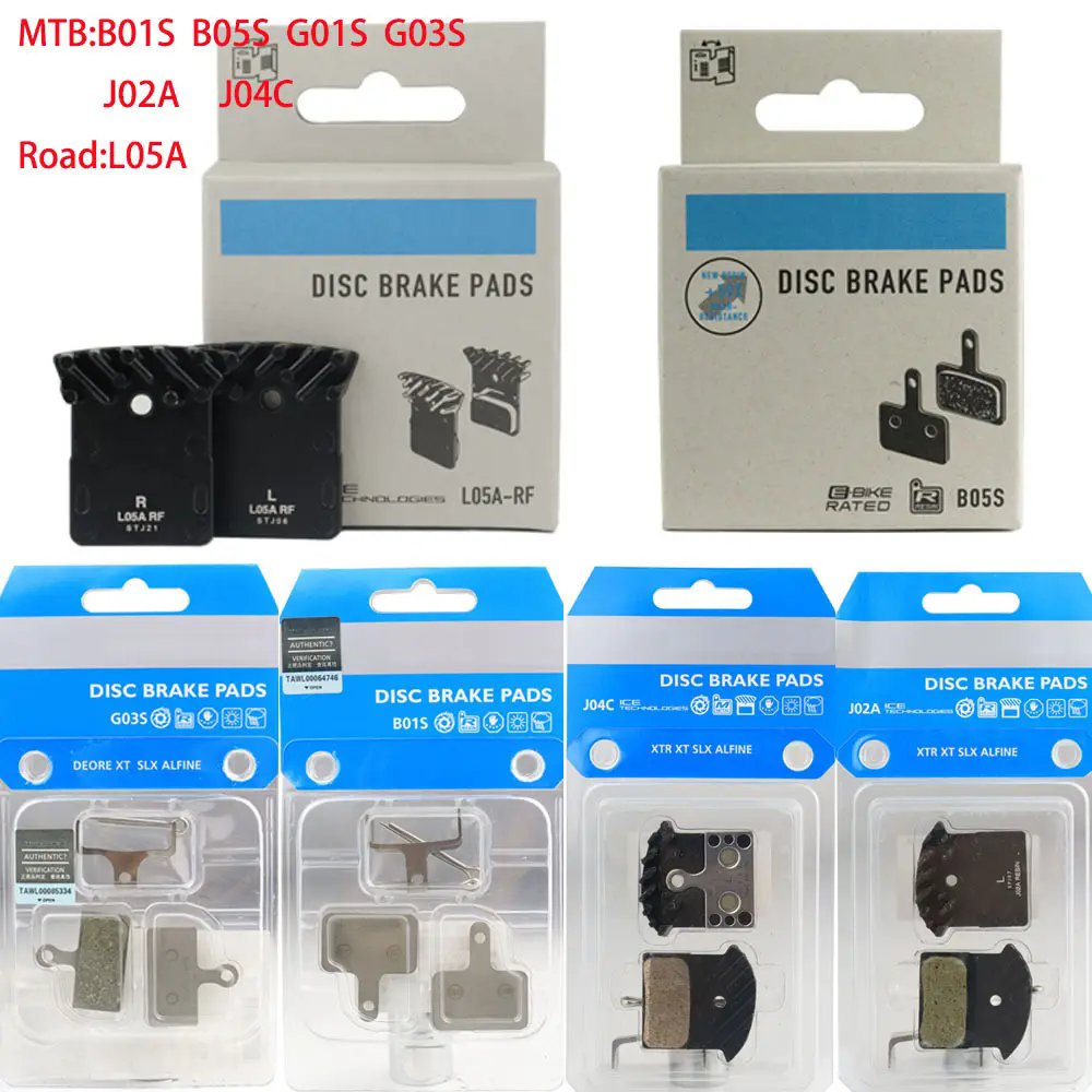 HOT SALE SHIMANO Bicycle Hydraulic Disc Brake Pads Semi-Metallic Resin B01S B05S J02A J04C L05A G01S G03S Bike Brake Pads