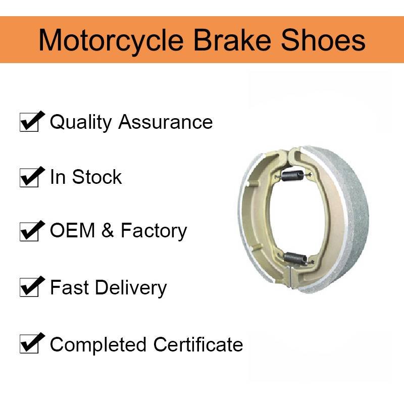 WY125 Brake Shoe Factory Wholesale Price High Performance Factory Motorcycle Brake Shoes