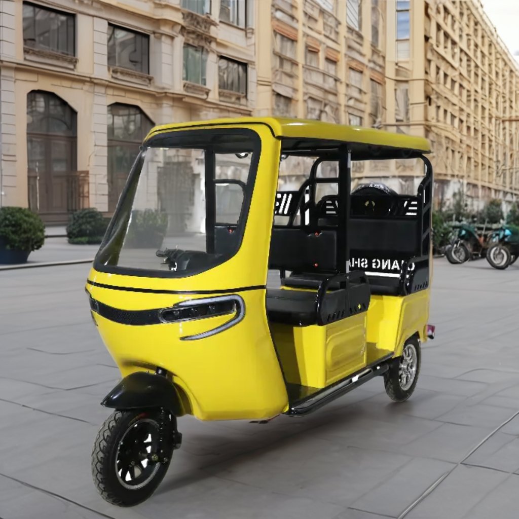 QSD Fashion Design Electric 1200W Auto Rickshaw 3 Wheeler Triciclo Eléctrico for Africa Market Wholesale EEC Certificate