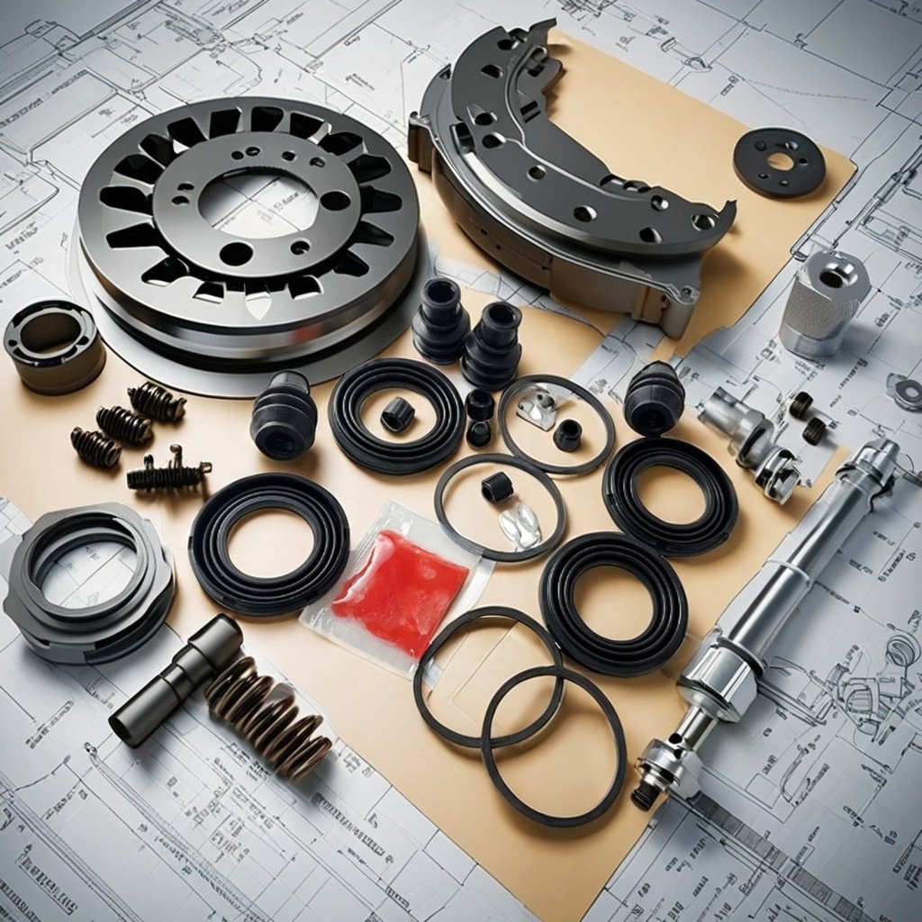 Wholesale Wheel Brake Caliper Kit 04478-26060 for Toyota GRNVA/HIACE Front Brake Cylinder Repair Kit