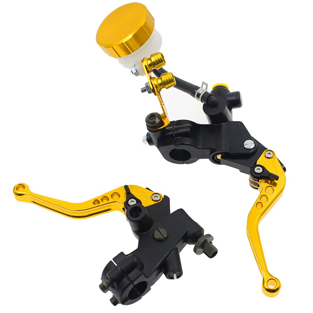 125 CC to 600 CC Sport Bikes Street Bike Scooter Master Lever Set Control Levers Hydraulics Master Cylinder Brake Lever Motor