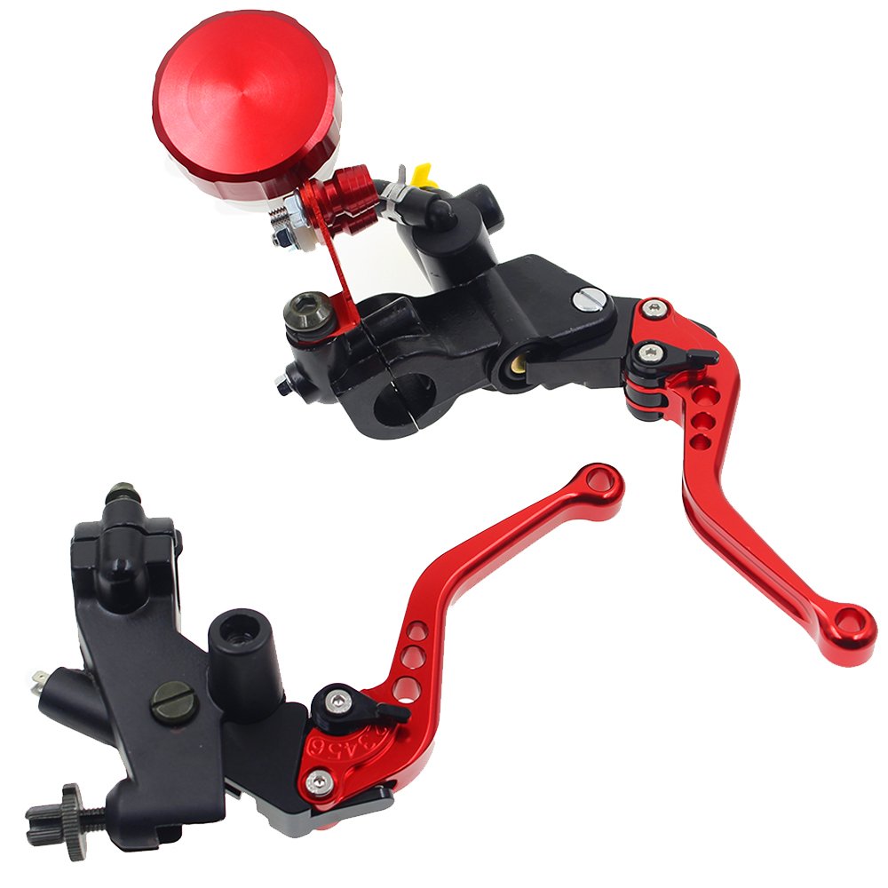 125 CC to 600 CC Sport Bikes Street Bike Scooter Master Lever Set Control Levers Hydraulics Master Cylinder Brake Lever Motor