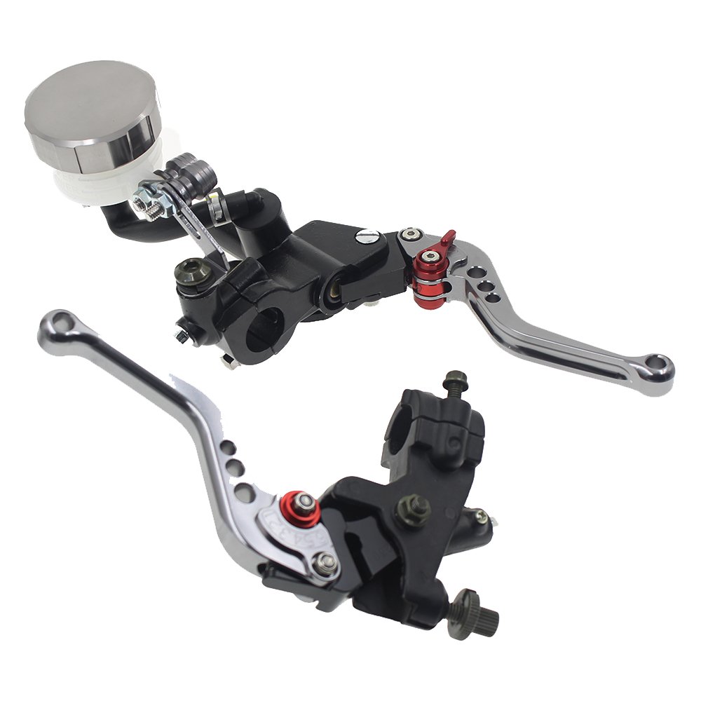 125 CC to 600 CC Sport Bikes Street Bike Scooter Master Lever Set Control Levers Hydraulics Master Cylinder Brake Lever Motor