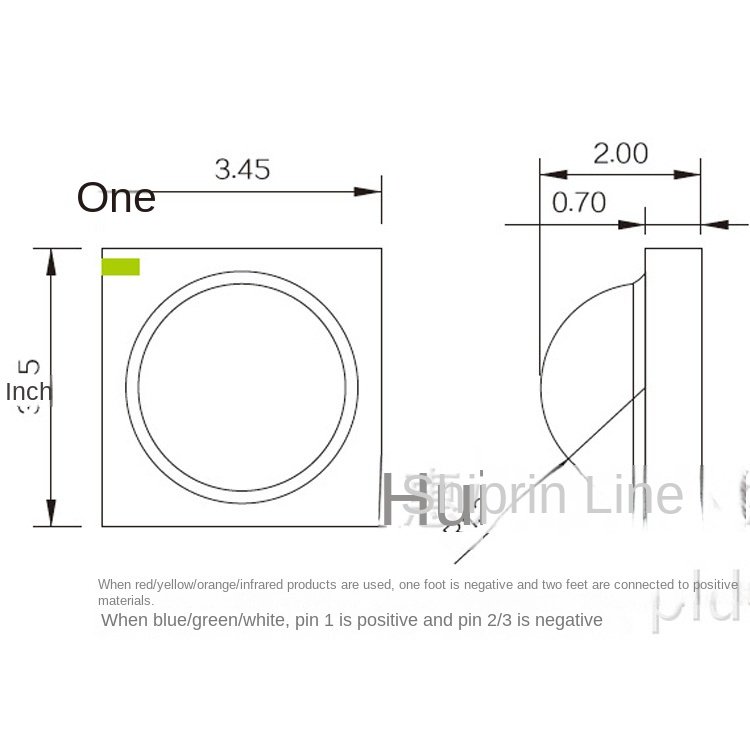 New Century High Performance LED Lamp Beads 3535 SMD 1-3W High Power Green Red Yellow Blue Purple White & Orange Light