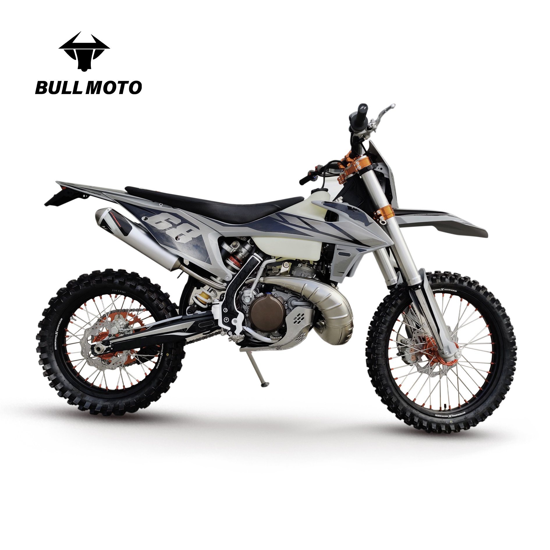 E Adult Motocross Gasoline Dirt Bike 200cc 250cc 300cc Off-road Motorcycles 2 Stroke Moto a Gasolina Trailer for Adult Bicycle