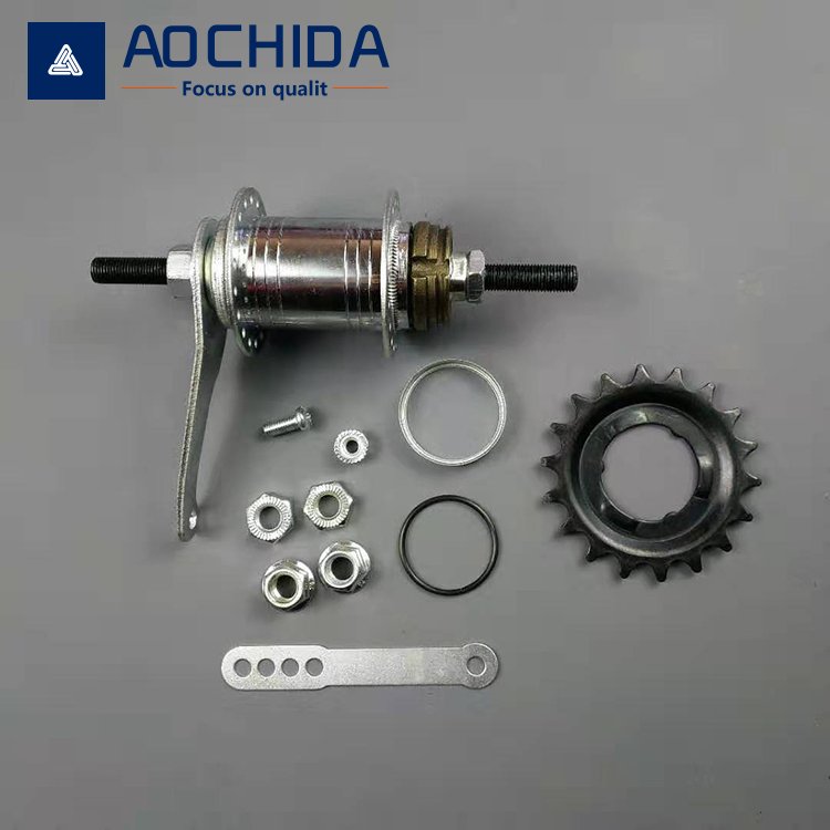 High Quality Chrome-Plated Steel Bicycle Hub Inverted Brake Drum and Rear Brake Shaft for MTB Use Made From Alloy