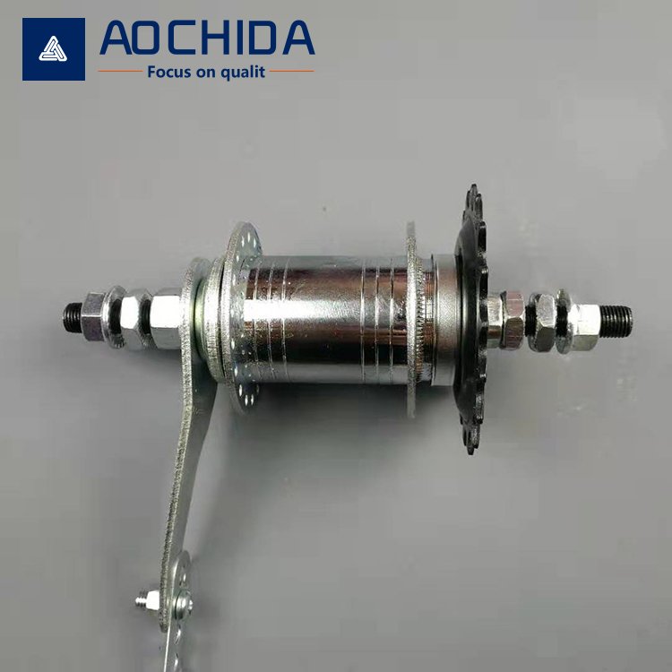 High Quality Chrome-Plated Steel Bicycle Hub Inverted Brake Drum and Rear Brake Shaft for MTB Use Made From Alloy