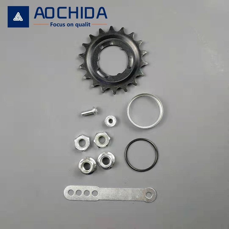 High Quality Chrome-Plated Steel Bicycle Hub Inverted Brake Drum and Rear Brake Shaft for MTB Use Made From Alloy