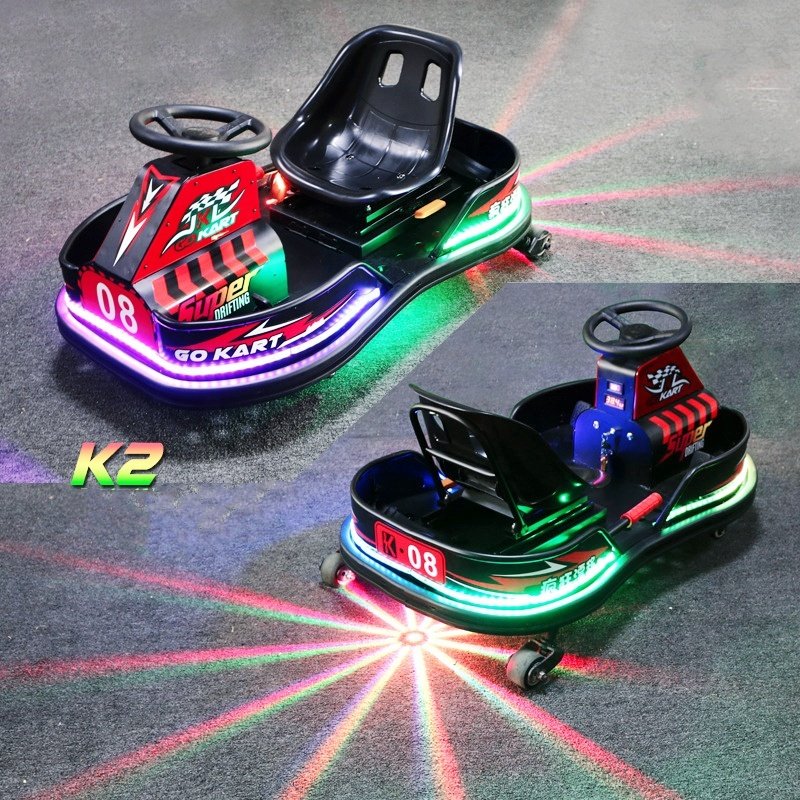 K2 Racing Electric Karting Bumper Go-Kart for Adults with Ambient Light 500w Engine Drift Car Drift Go-Kart