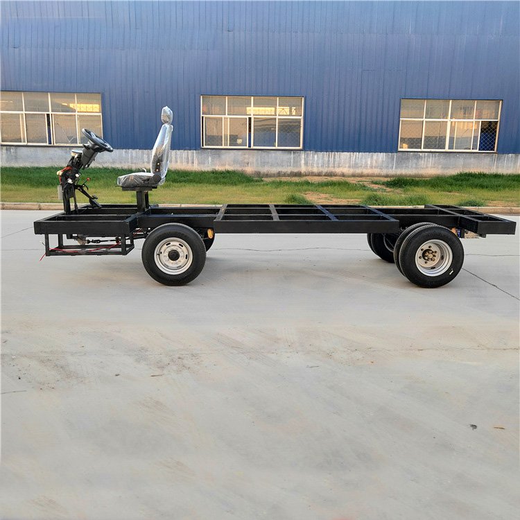 Flatbed Snacks Dining Food Bus Trailer Parade Floats Electric 6 Wheels Car Truck Platform Chassis