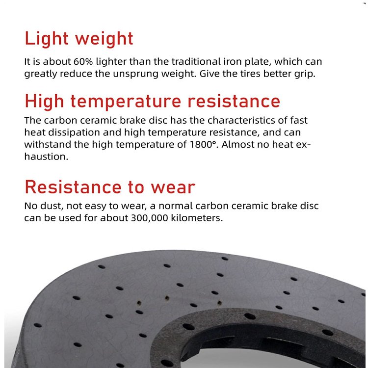 320 mm -450 mm Carbon Fiber Brake Disc Automotive Brake Disc Brakes for Porsche Audi