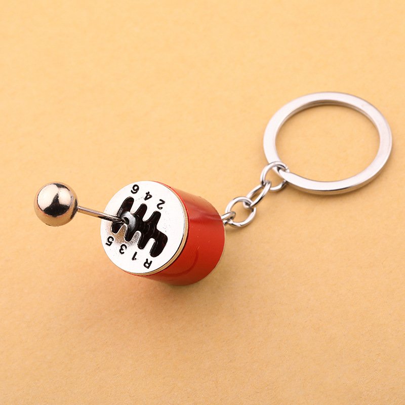 Creative Metal Keychain Turbo Shift Hub Brake Disc Shock Absorber Caliper Car Keychain Pendant