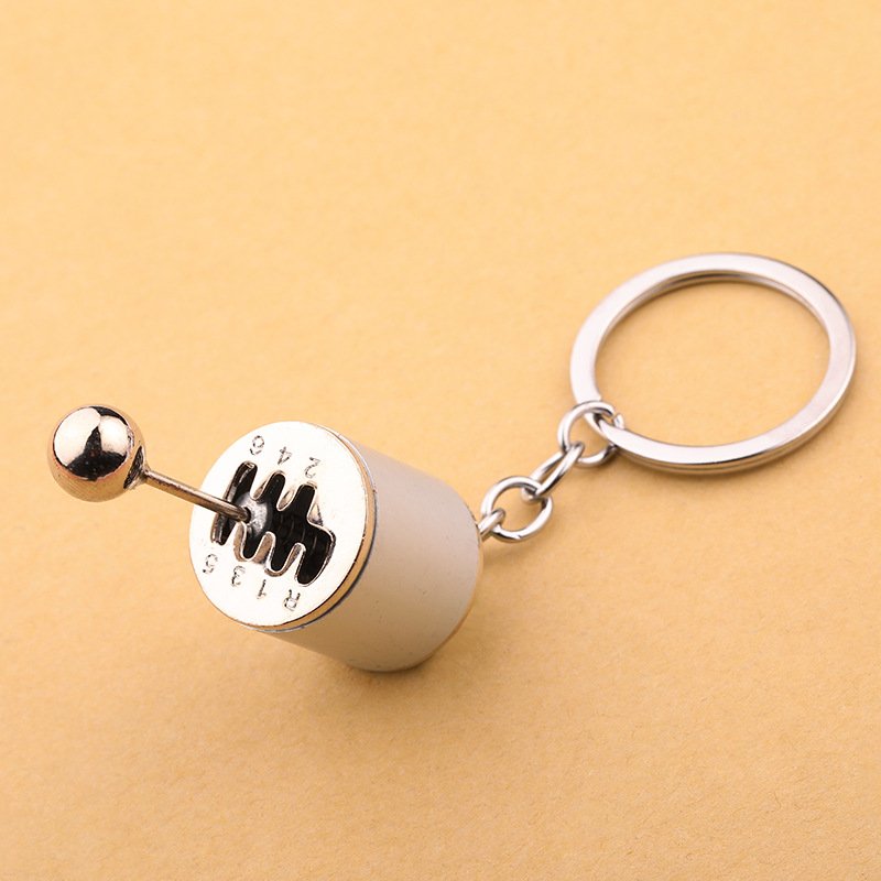 Creative Metal Keychain Turbo Shift Hub Brake Disc Shock Absorber Caliper Car Keychain Pendant