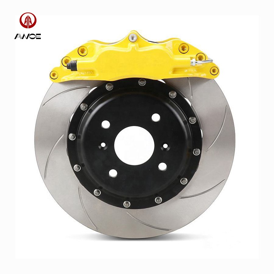 Factory Direct Modified Racing Brake Calipers 4 Pot Pistons Aw5200 Kit for Golf 5 gti Golf 7 audi A3 8l S3 8v Caddy