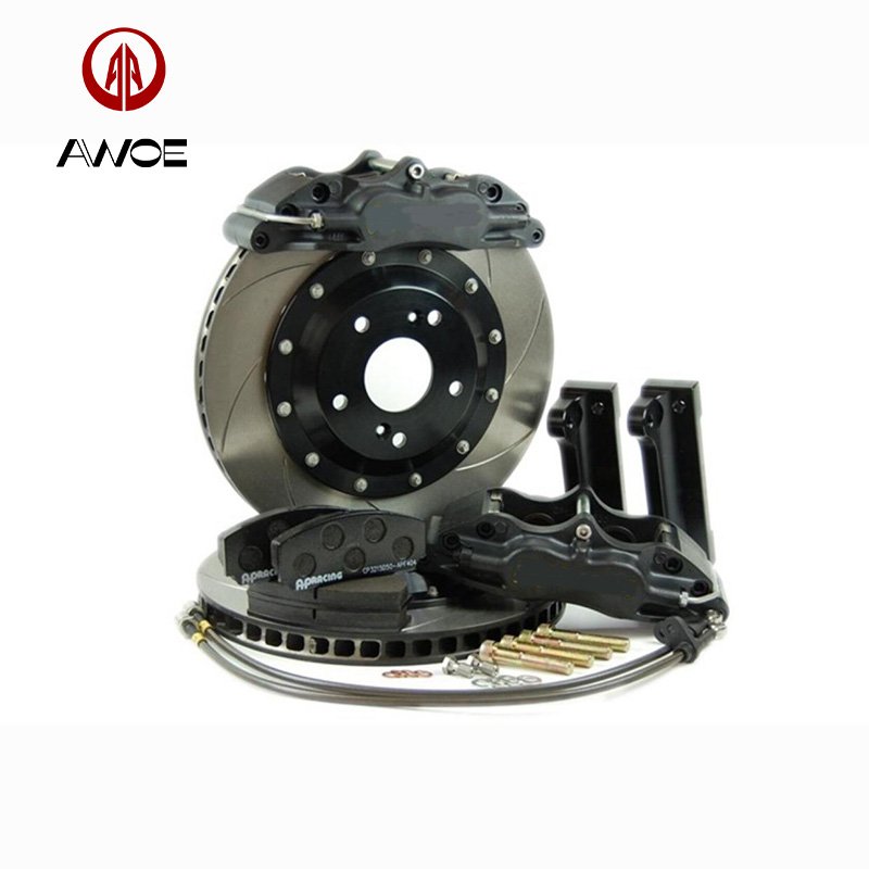 Factory Direct Modified Racing Brake Calipers 4 Pot Pistons Aw5200 Kit for Golf 5 gti Golf 7 audi A3 8l S3 8v Caddy