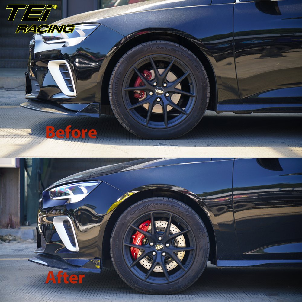 TEI Racing P40NS+ Front Big Brake Kit 4 Piston Caliper with 355*28mm Rotor BBK Brake System for Buick Regal 18 Inch Car Rim