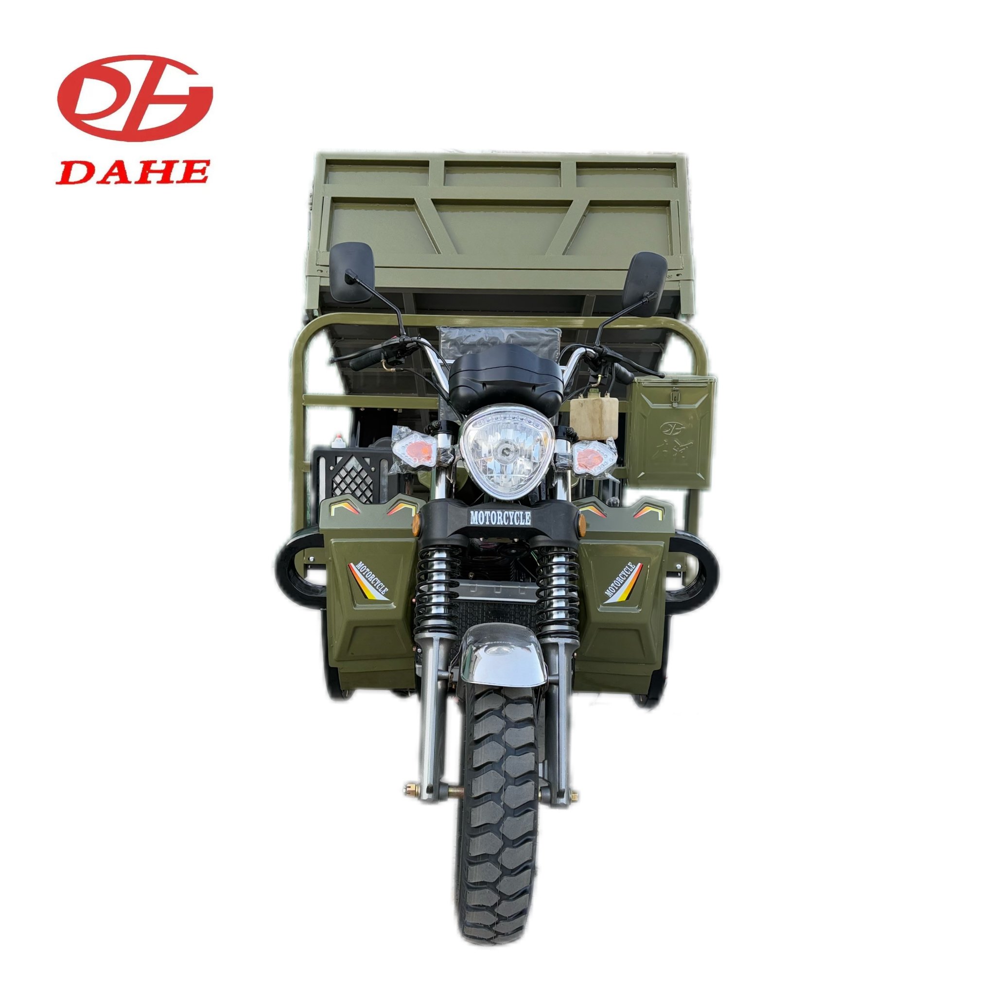 Factory Dual Water Cooled Engines Five Tires Self-unloading Gasoline Tricycle With Big Power/Powerful Tricycle for Cargo
