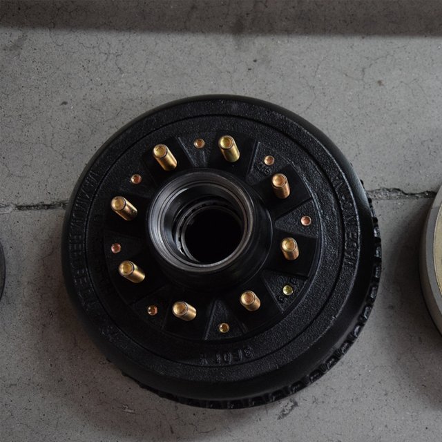 10K LBS Heavy Duty Trailer Axle Assembly With Electric Brakes and Hub and Drums Assembly