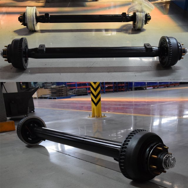 10K LBS Heavy Duty Trailer Axle Assembly With Electric Brakes and Hub and Drums Assembly