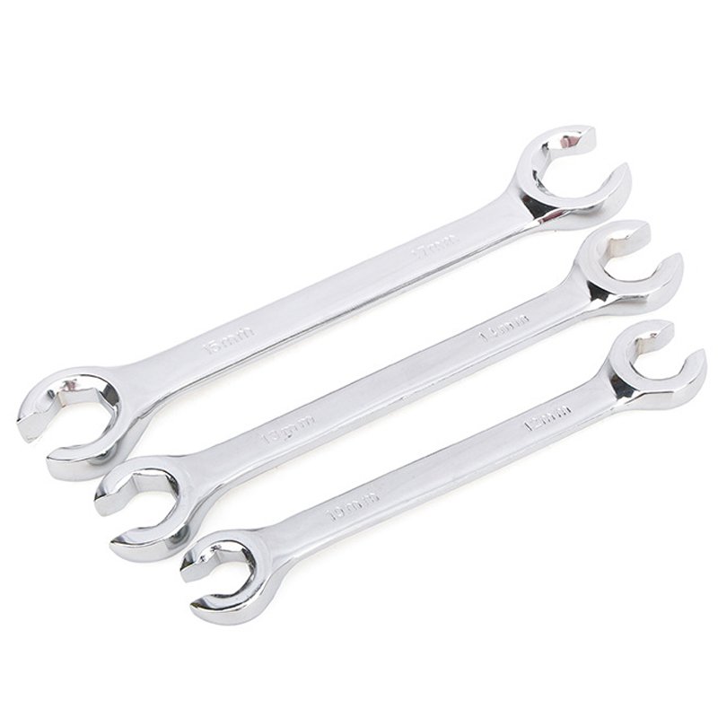 Flare Nut Oil Pipe Spanner Set of Keys Full Hand Tool Brake Wrench for Car Repair Flare Nut Wrench Opening Spanner Kit