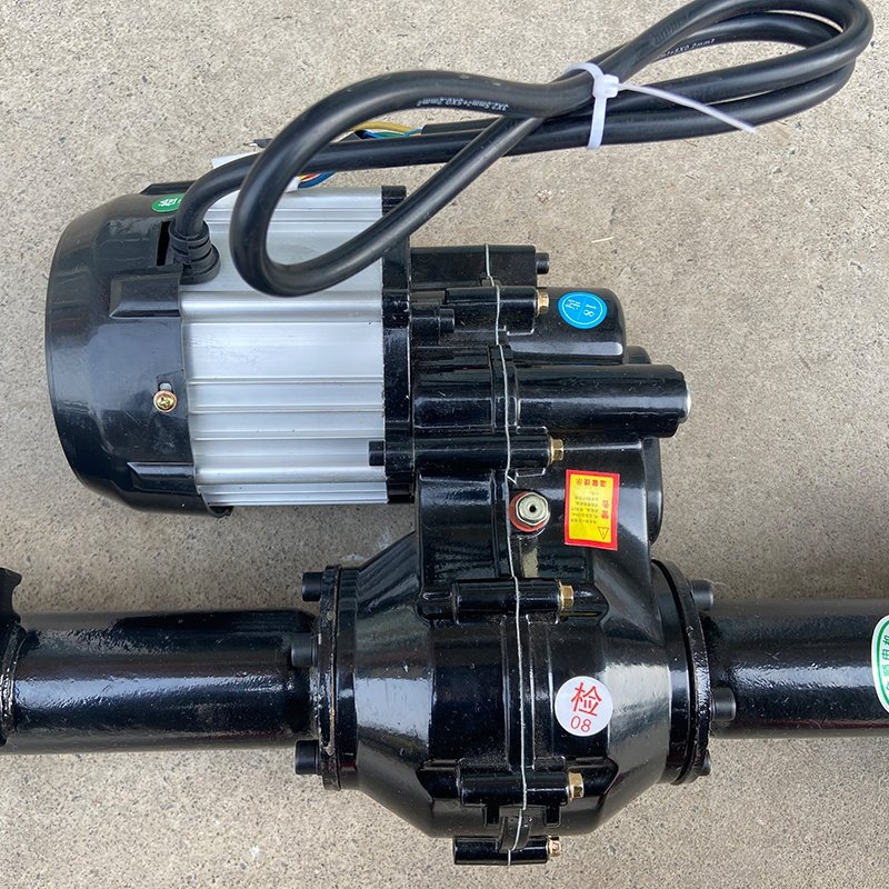 48V 700W 800W 1000W Electric Drive Axle Reducer Brushless Motor Drum Brake Differential Trike Rear Axle Kit