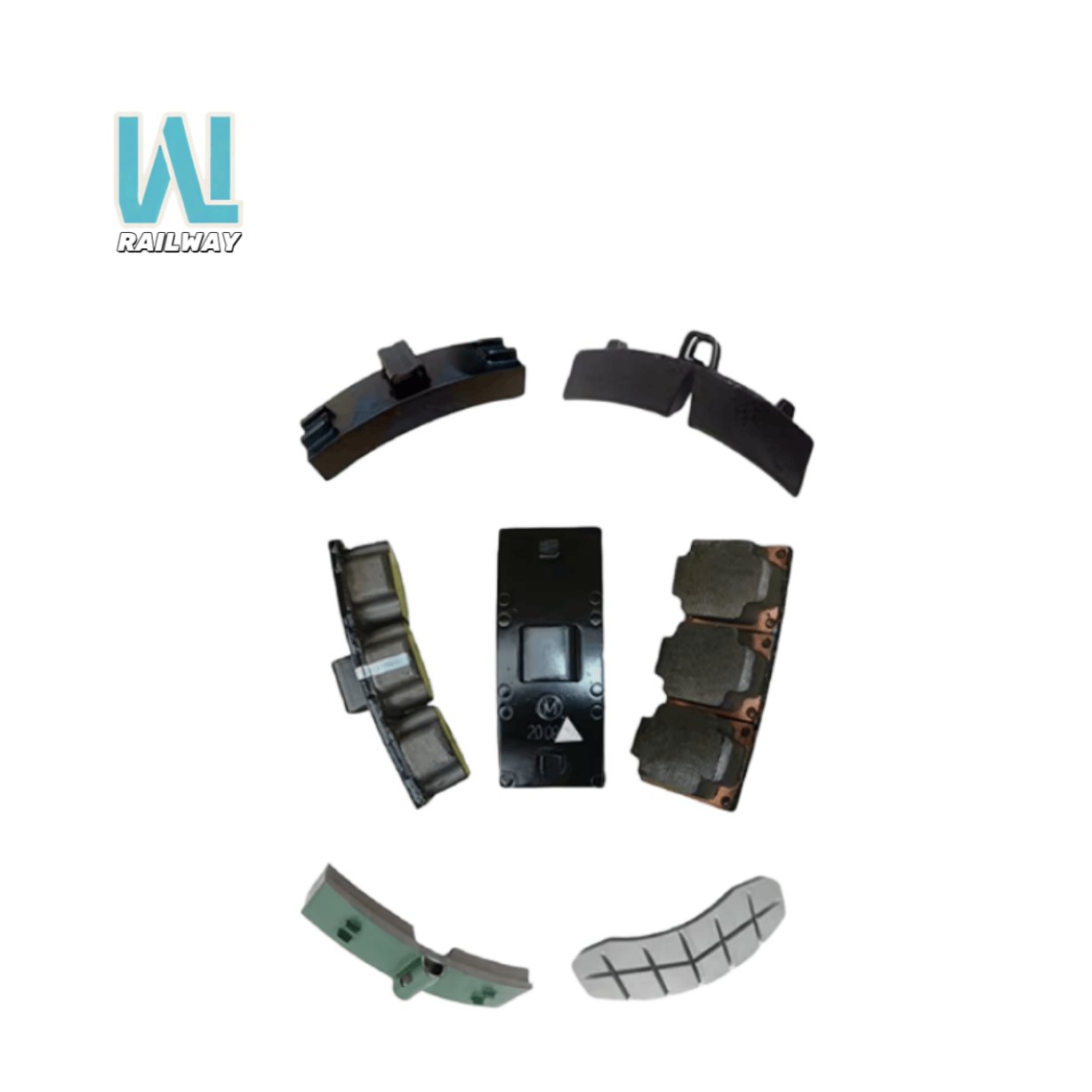 Locomotive Train Parts Accessories Synthetic Brake Shoes Pads Durable Material Excellent Braking Performance New