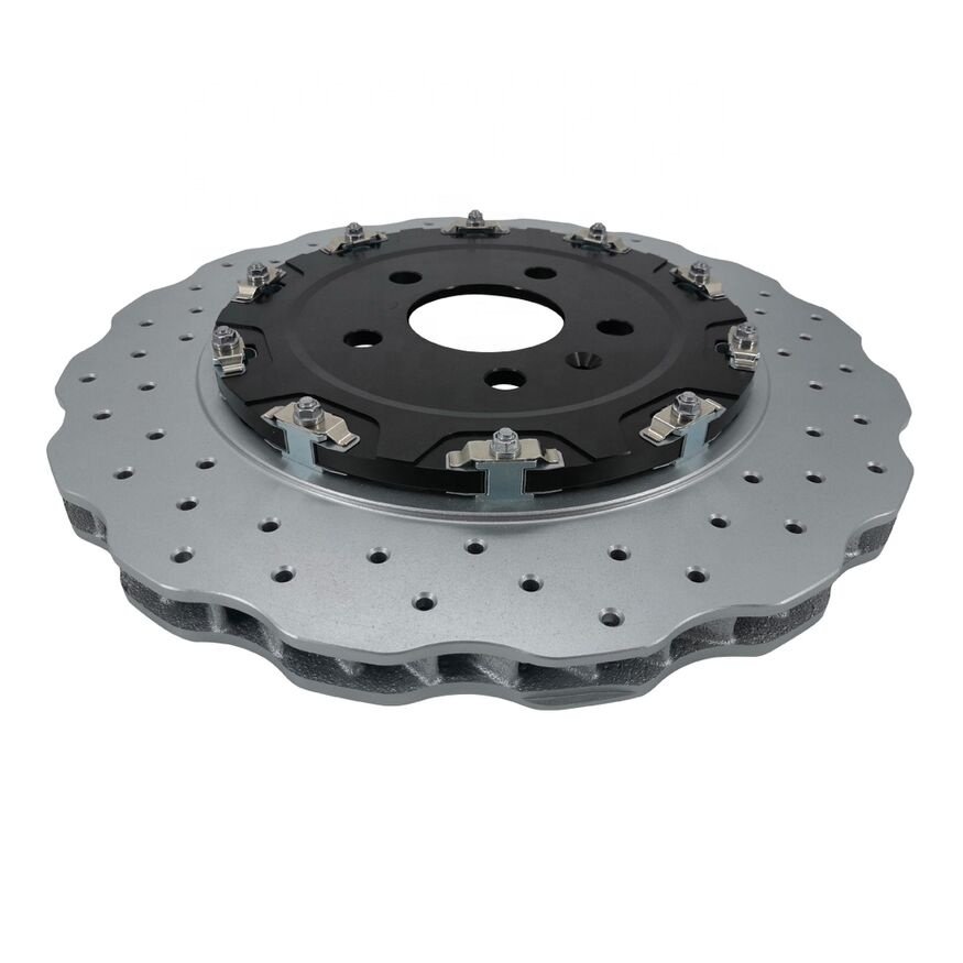 Drilled Custom Floating Brakes Rotors Disc for AUDI RS7 A6 C7 Avant RS6 Performance Quattro 4G0615601 356X22MM