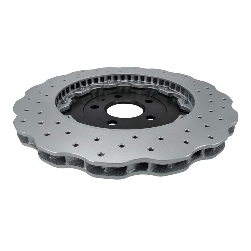 Drilled Custom Floating Brakes Rotors Disc for AUDI RS7 A6 C7 Avant RS6 Performance Quattro 4G0615601 356X22MM