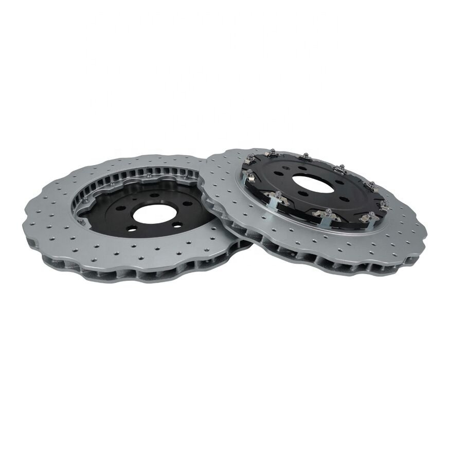 Drilled Custom Floating Brakes Rotors Disc for AUDI RS7 A6 C7 Avant RS6 Performance Quattro 4G0615601 356X22MM