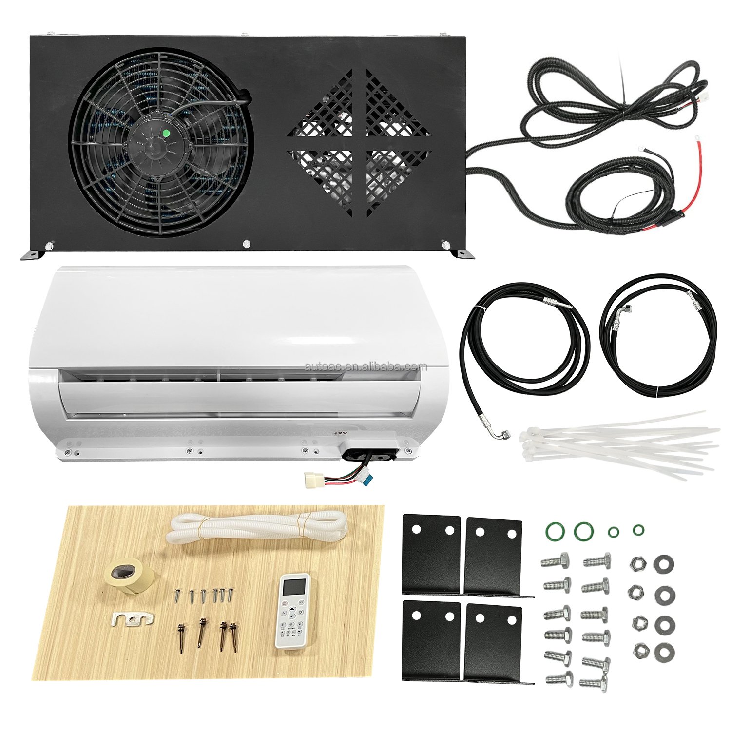 Bottom Model Hidden RV Air Conditioner Cabin Sleeper AC Unit 24v Battery Powered Parking Air Conditioner 12v Dc air Conditioner