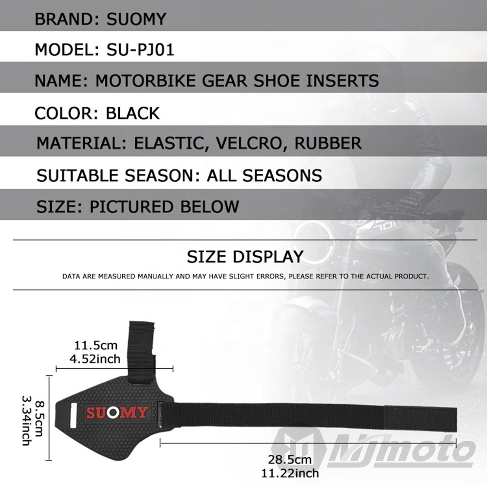 SUOMY Motorcycle Shoes Cover Guards Motocross Gear Shift Pad Adjustable Durable Boot Protect Anti-skid Gear Shifter Elastic Ban