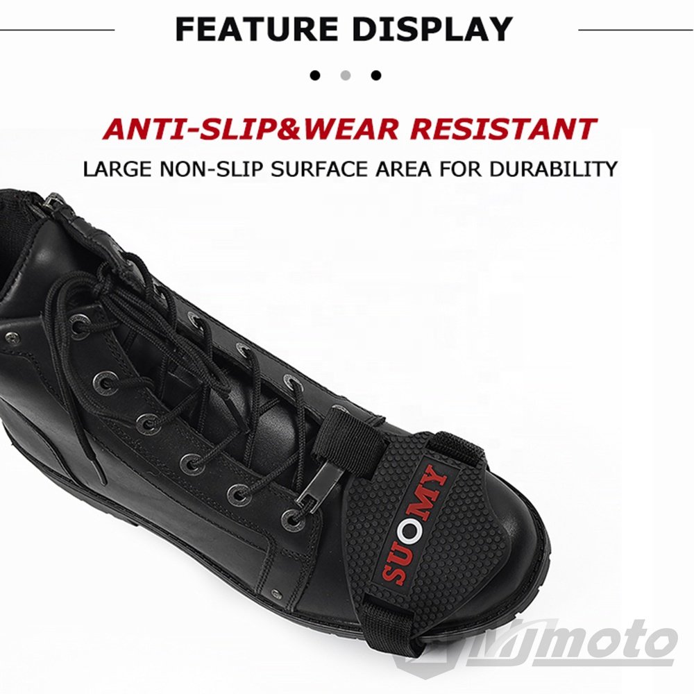 SUOMY Motorcycle Shoes Cover Guards Motocross Gear Shift Pad Adjustable Durable Boot Protect Anti-skid Gear Shifter Elastic Ban