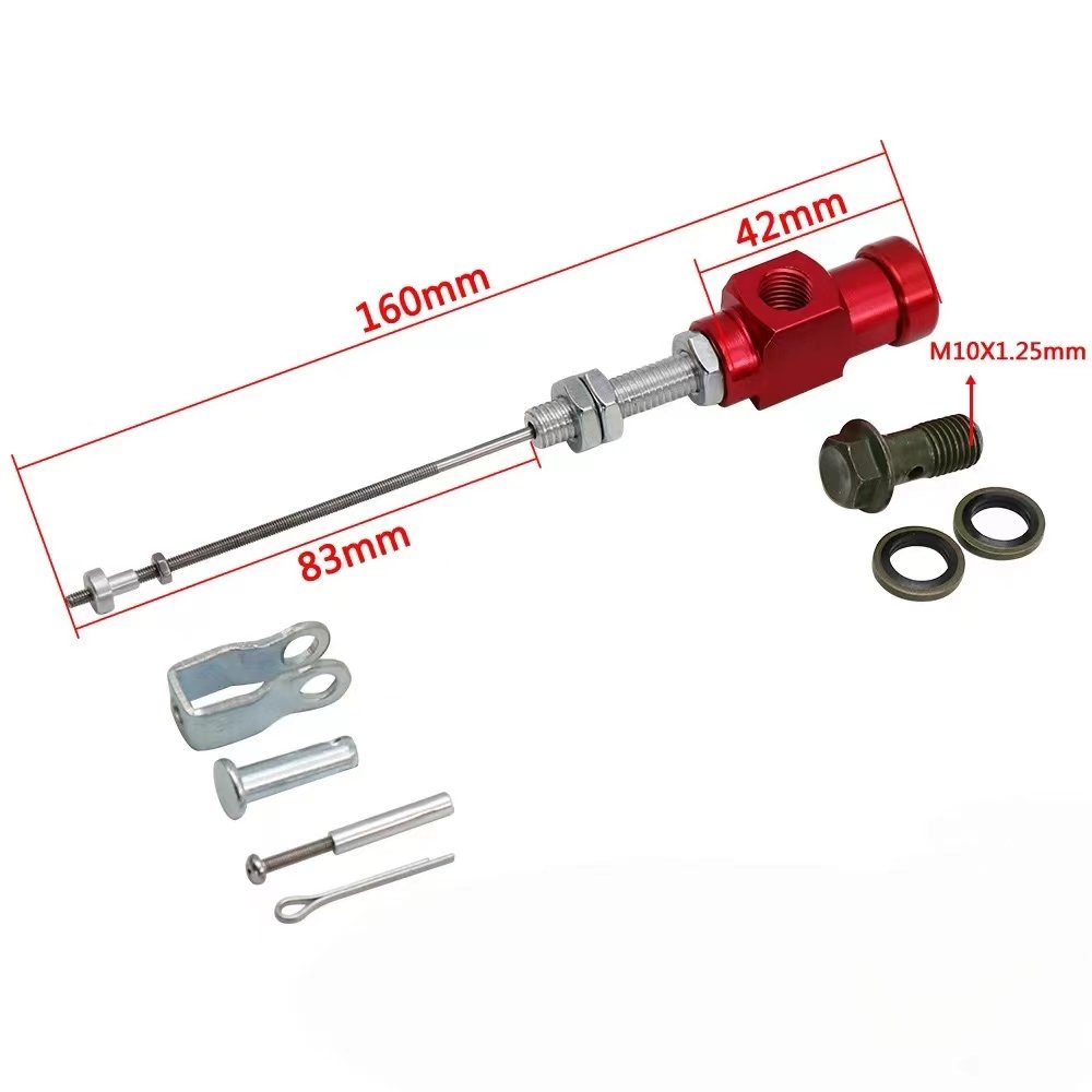 Aluminum Motorcycle Hydraulic Clutch Master Cylinder Rod Brake Pump Efficient Transfer Pump