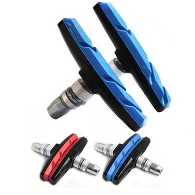 Durable Bicycle V Brake Holder Pads Long-Lasting Performance Good Silent Cycling Shoes Blocks with Rubber Pad
