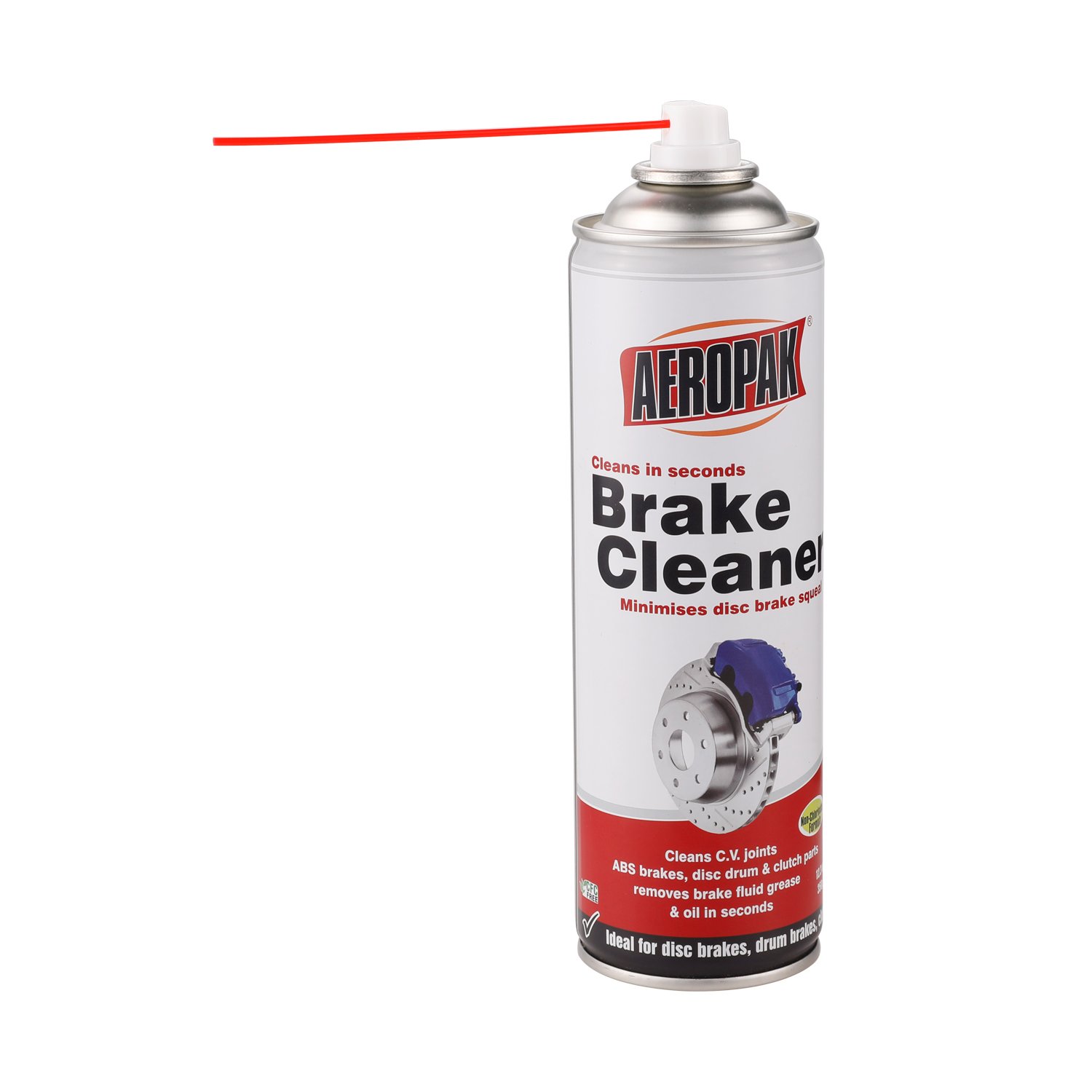 AEROPAK 500ml Strong Powerful Brake Parts Disc Cleaner for Clean and Degrease Linings Cleening