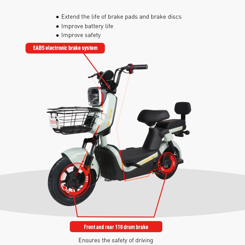 New Arrival 400w 60V20Ah Drum Brake 10 Inch Tire Offroad City Electric Bicycle Electric Bike