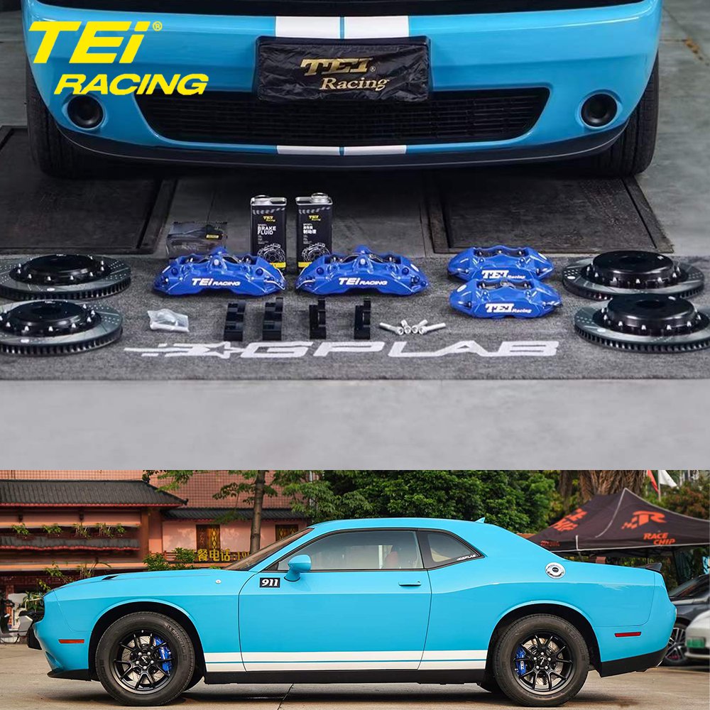TEi P60NS 378*32mm Front 6 Pistons and S40 355*28mm 4 Pistons Caliper Auto Brake System for Dodge Challenger 19 Inch Car Rim