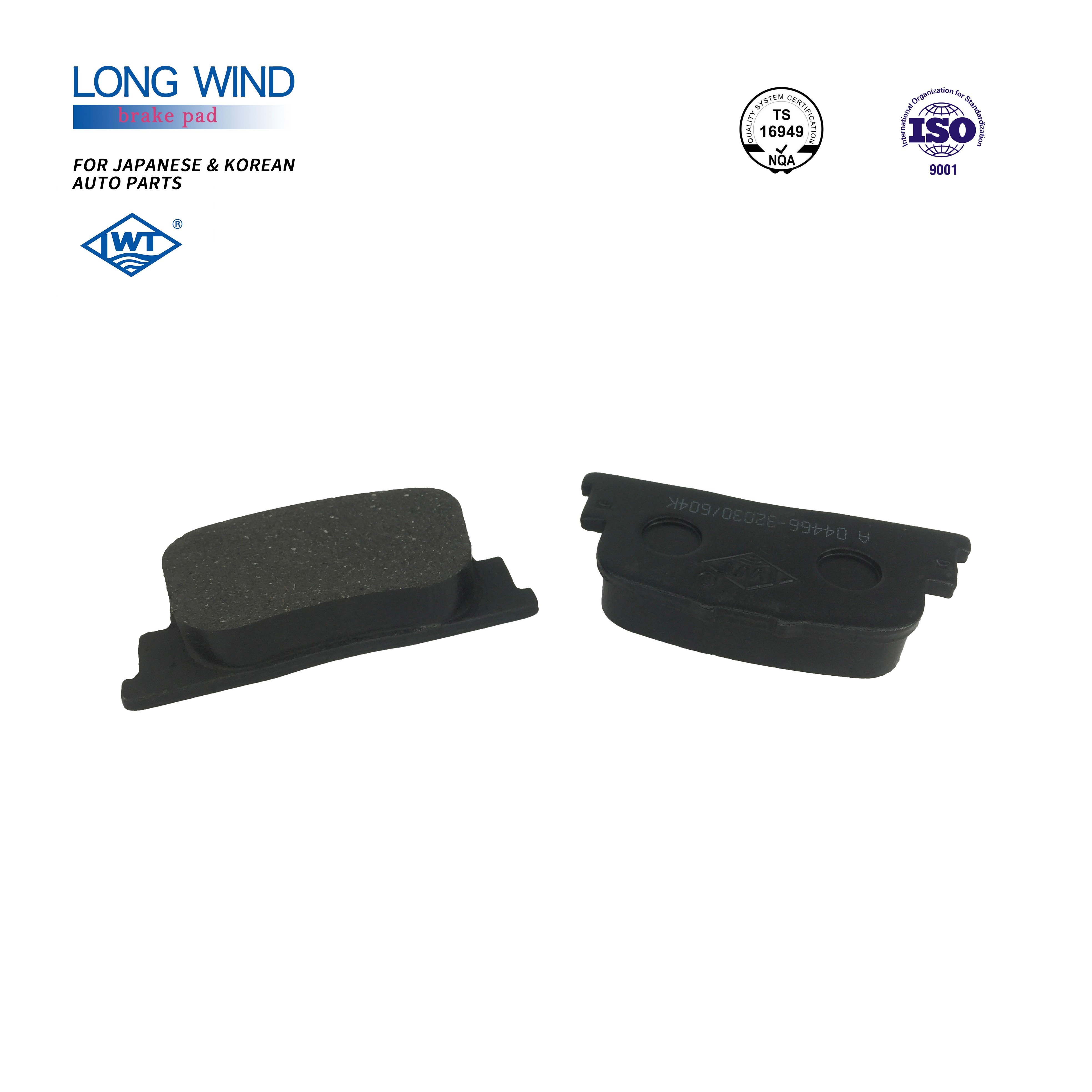 LWT 04466-32030 Auto Spare Parts Ceramic Brake Discs Brake Pads for toyota CAMRY/02-06:ACV36 MCV36 COROLLA/01-03