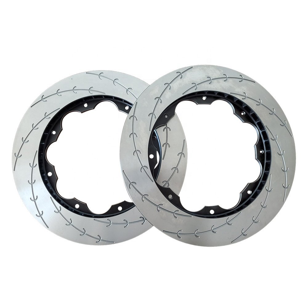 5000 Slotted Replacement 380MM Front Brake Disc Rotors for Nissan 2009-11 Gtr R35 DBA