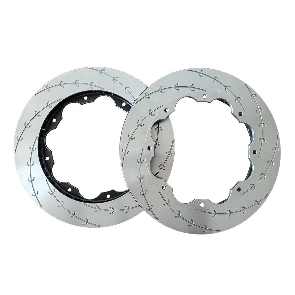5000 Slotted Replacement 380MM Front Brake Disc Rotors for Nissan 2009-11 Gtr R35 DBA