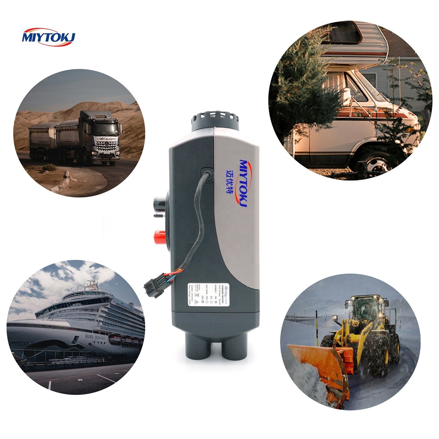 China Integrated Portable 5KW Auto 24V Diesel Air Heater Universal for Truck Boat Car Parking 12V