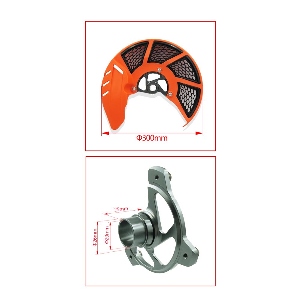 Turbolink Motorcycle CRF 250 450 Front Brake Disc Cover Guard Protection for HONDA CRF250R CRF250X CRF450R CRF450X