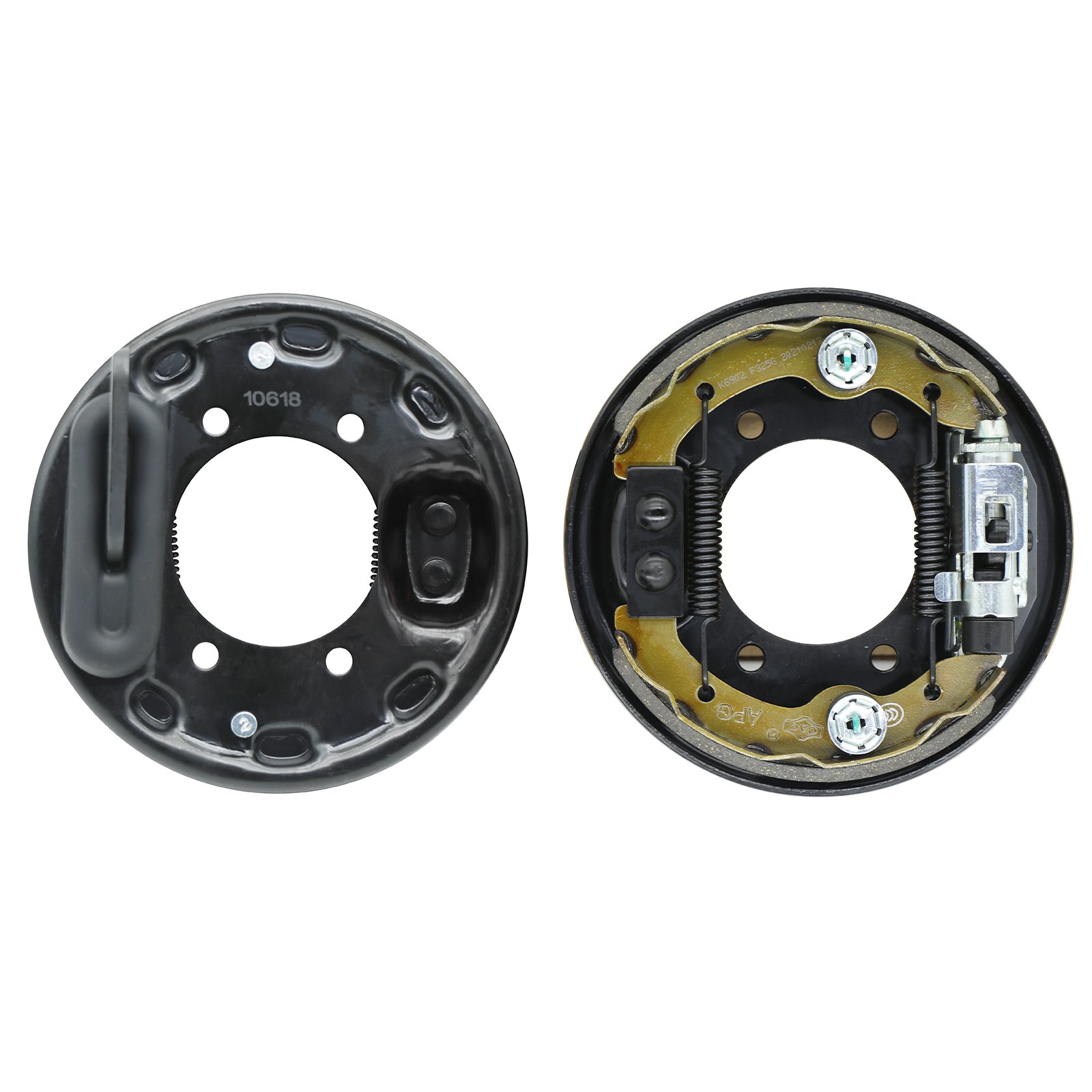 Driver & Passenger Side Brake Shoes Assembly for Golf Cart EZGO TXT PDS Medalist #70998-G02 70998-G01