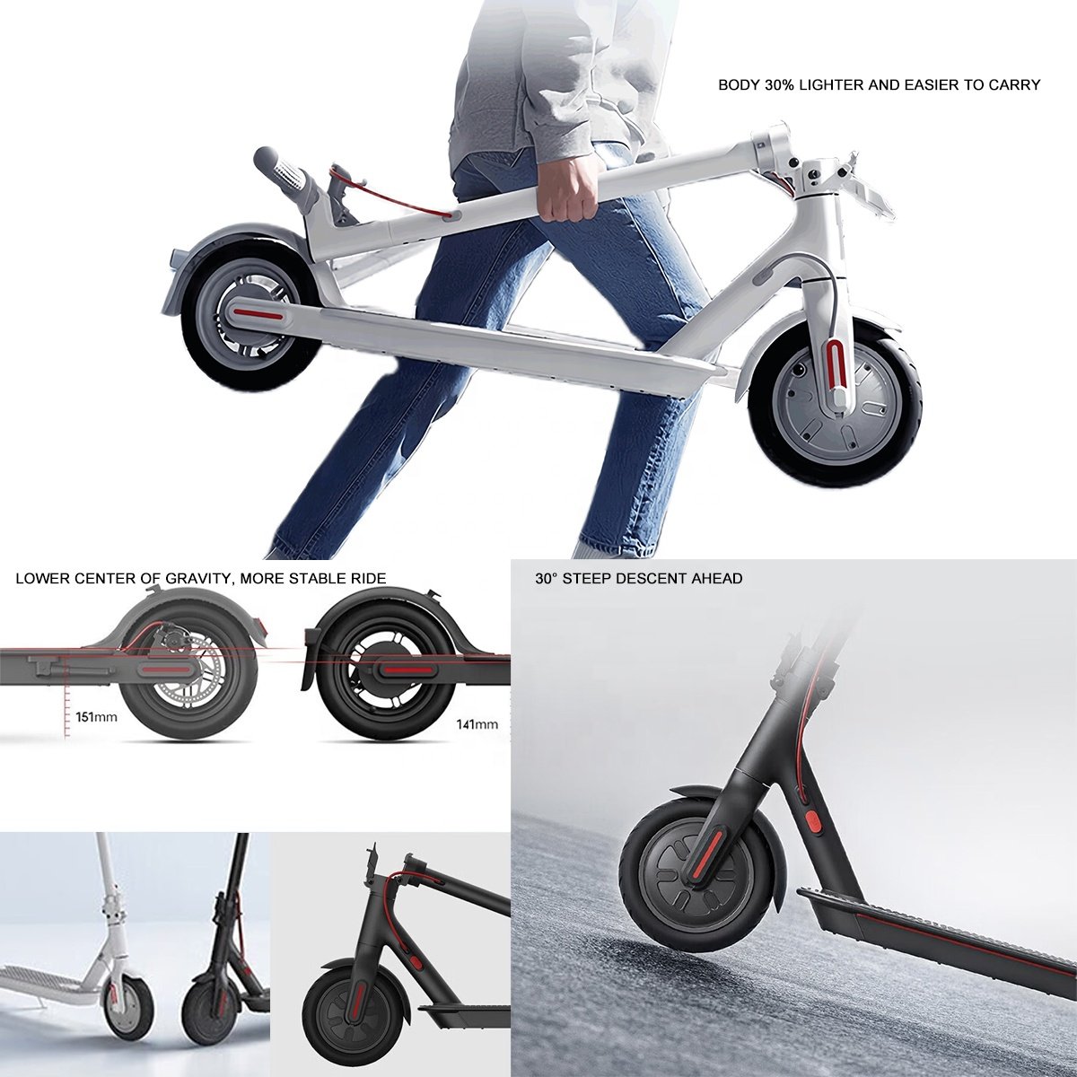 Manufacturer's 36V 250W Electric Mobility Scooter Smart Powerful 500W Motor 350W Brake 8.5 Inch Tire Outdoor Sports