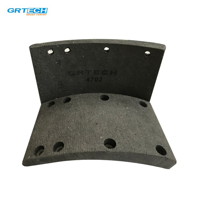 4702 High Quality American Trucks Brake Shoe Linings Supplier With Rivets