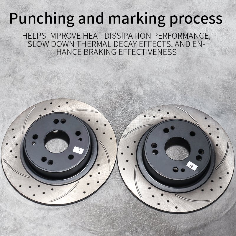 8D0615601B Rear Disc Brake Rotor for Audi 200(C4/44) A4(B5/8D2) A4(B6/8E2) and red flag Applicable Brake Rotor for Models